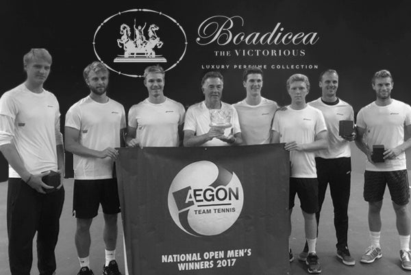 Boadicea Perfume’s Sutton Tennis Players are victorious in the Aegon National Team Tennis Championship!