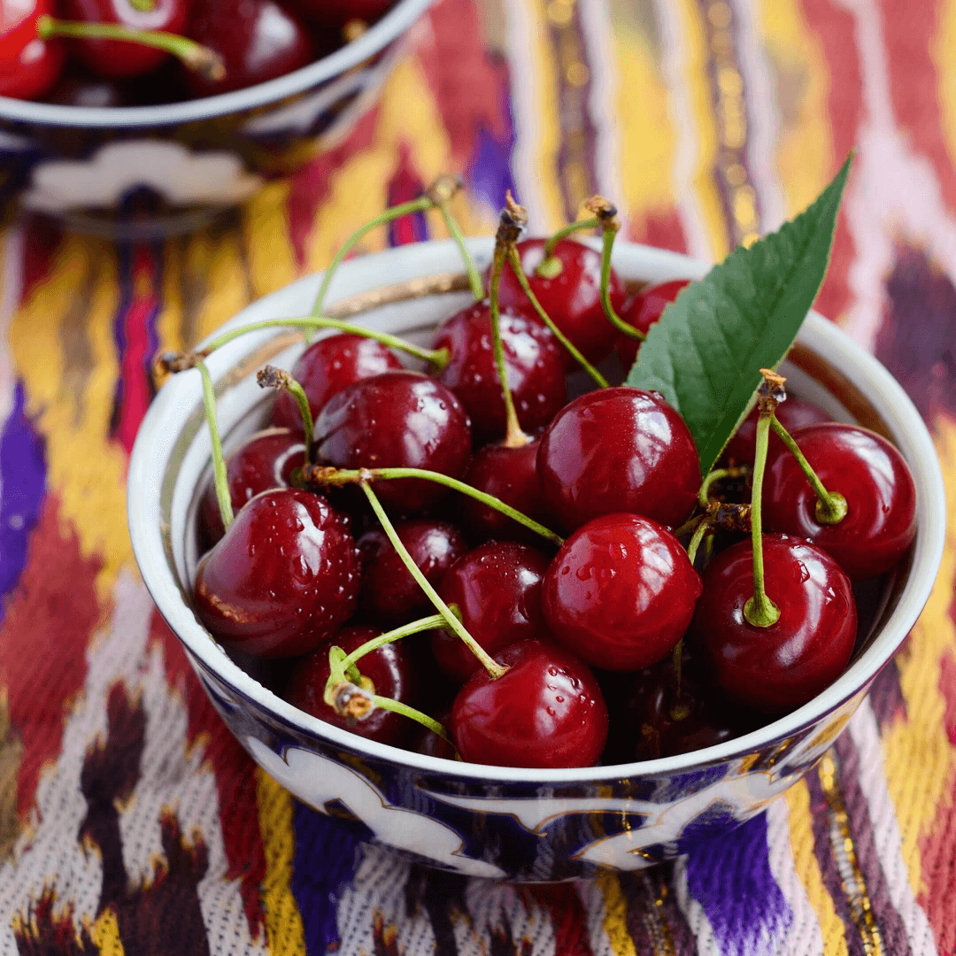 A bowl of cherries